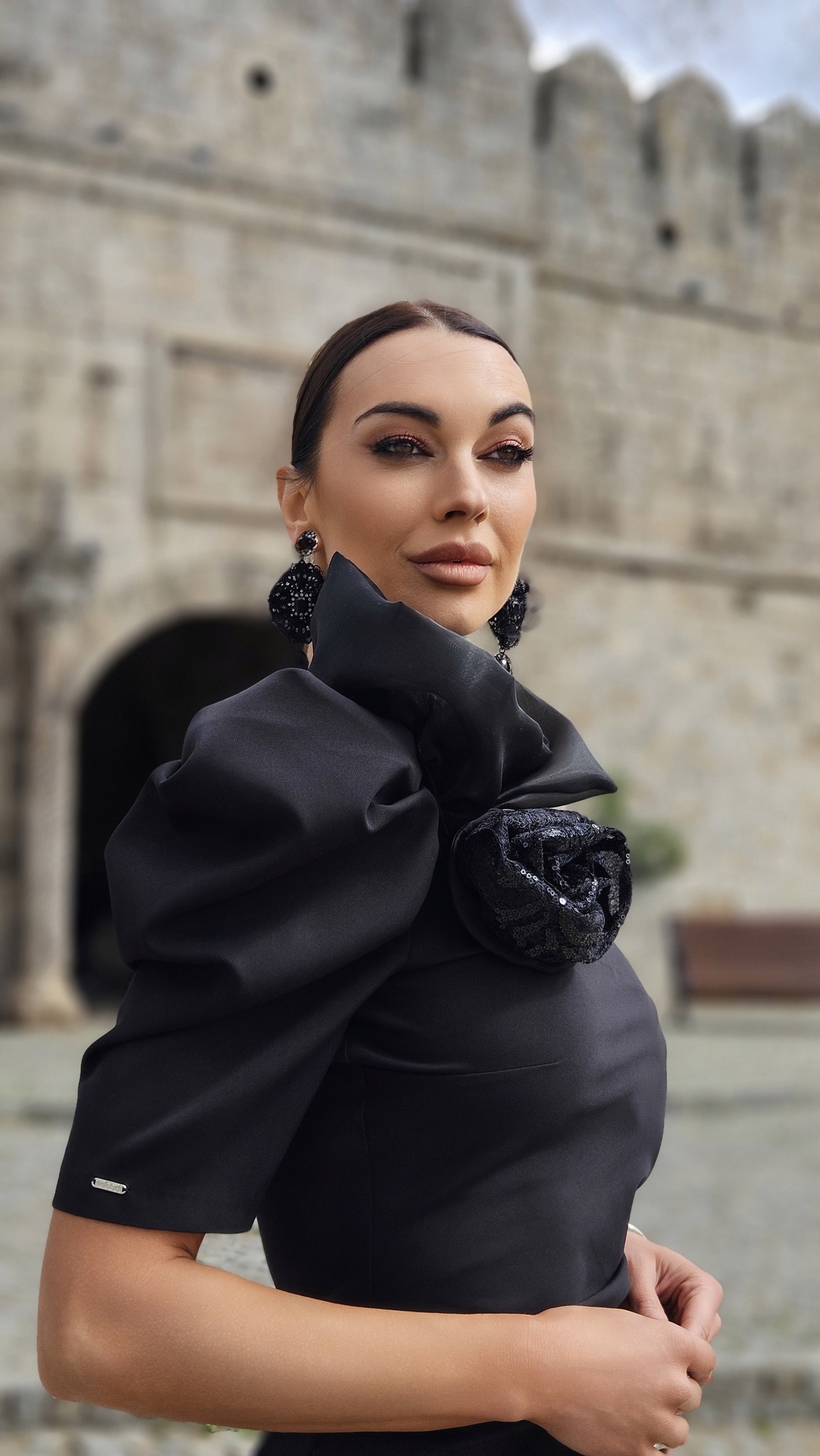 Haljina MELINA BLEK - Slika 4